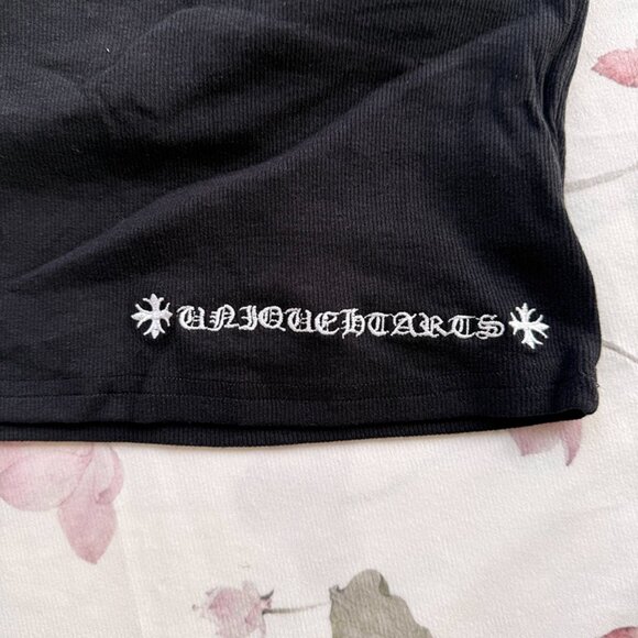 Chrome Hearts Black Short Strap Tank Top - Picture 2 of 6